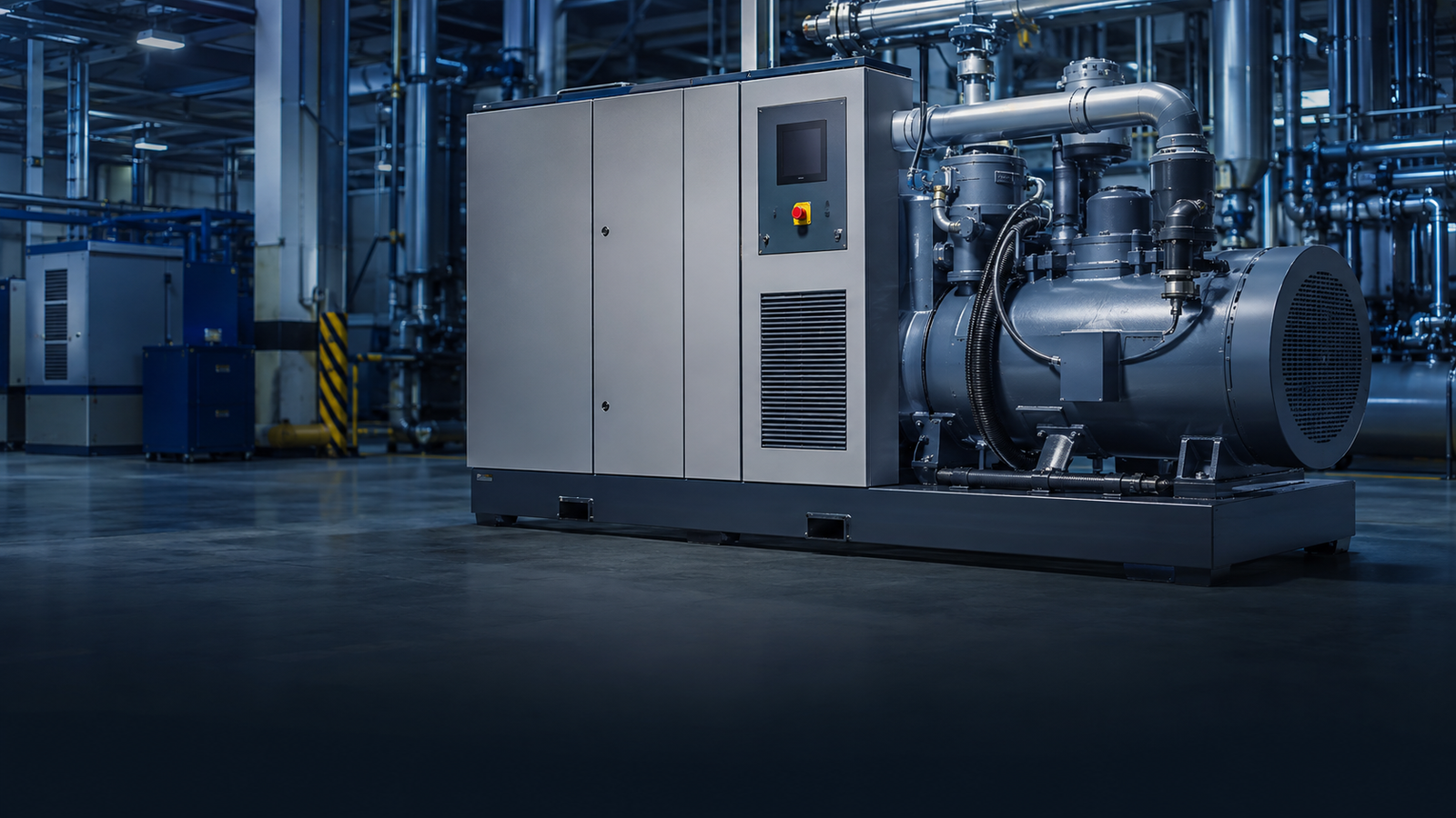 Imagem a gerar: compressor industrial